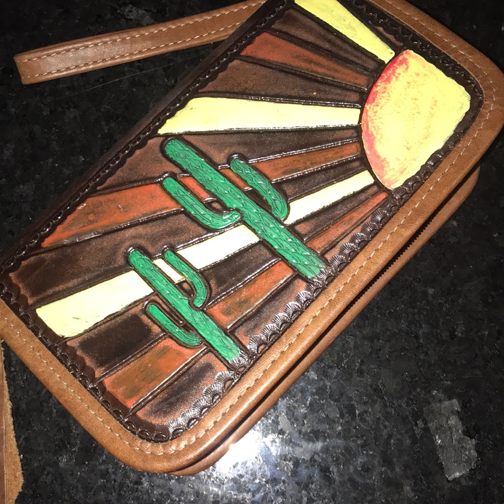 Double J Saddlery wristlet/clutch/purse/wallet